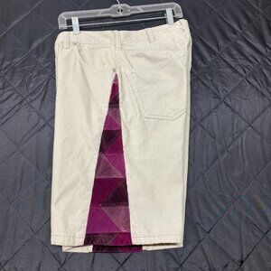 Men's Patchwork Shorts Reworked Corduroy Handmade Upcycled Boho Festival Sz. 34